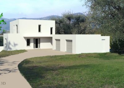 Insertion villa moderne